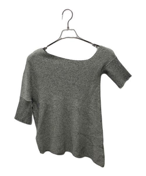 Ameri（アメリ）Ameri (アメリ) BUSTIER SET SURFACE CHANGE KNIT TOP グレー サイズ:Freeの古着・服飾アイテム