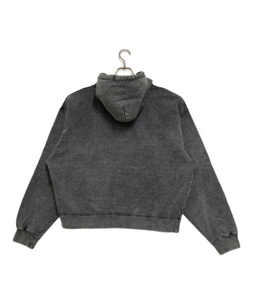 INSCRIRE（アンスクリア）INSCRIRE (アンスクリア) W-Zip Bleach Sweat Parka ブラック サイズ:Lの古着・服飾アイテム