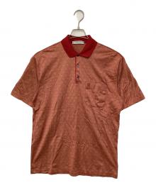 MONSIEUR by GIVENCHY（ムッシュ ジバンシイ）の古着「4G総柄ポロシャツ」｜レッド
