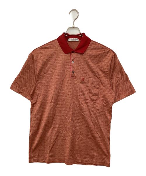 MONSIEUR by GIVENCHY（ムッシュ ジバンシイ）MONSIEUR by GIVENCHY (ムッシュ ジバンシイ) 4G総柄ポロシャツ レッド サイズ:Lの古着・服飾アイテム