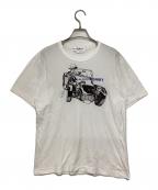 COMME des GARCONS SHIRTコムデギャルソンシャツ）の古着「イラストプリントTシャツ」｜ホワイト