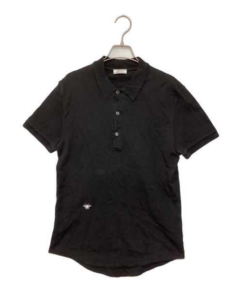 DIOR HOMME（ディオール オム）DIOR HOMME (ディオール オム) BEE刺繍ポロシャツ ブラック サイズ:Sの古着・服飾アイテム