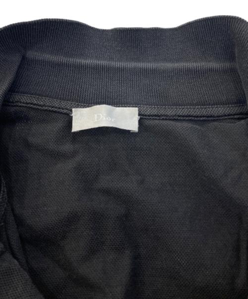 DIOR HOMME（ディオール オム）DIOR HOMME (ディオール オム) BEE刺繍ポロシャツ ブラック サイズ:Sの古着・服飾アイテム
