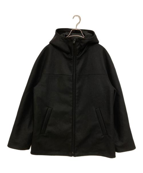 HEVO（イーヴォ）HEVO (イーヴォ) 切替フーデッドジャケット ブラック サイズ:50の古着・服飾アイテム