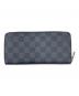 LOUIS VUITTON（ルイ ヴィトン）の古着「ジッピーウォレット ヴェルティカル」｜ブラック×グレー