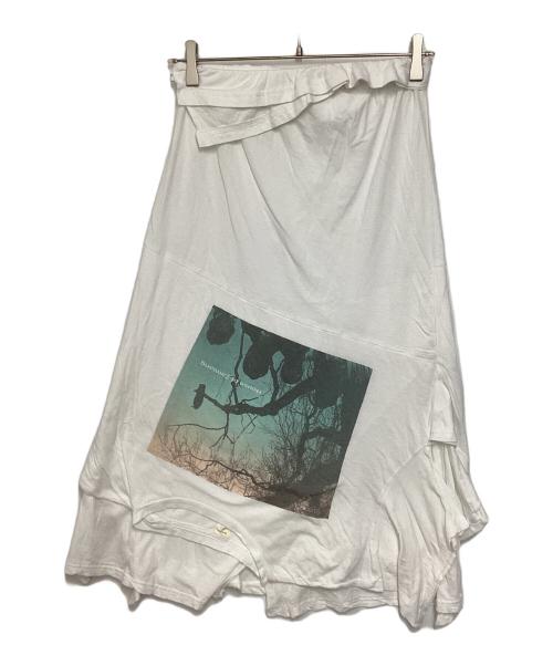 UNDERCOVER（アンダーカバー）UNDERCOVER (アンダーカバー) 再構築Tシャツ スカート ホワイト サイズ:1の古着・服飾アイテム