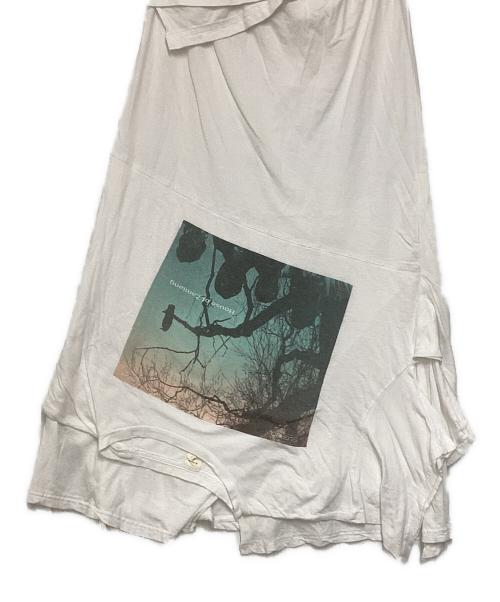 UNDERCOVER（アンダーカバー）UNDERCOVER (アンダーカバー) 再構築Tシャツ スカート ホワイト サイズ:1の古着・服飾アイテム