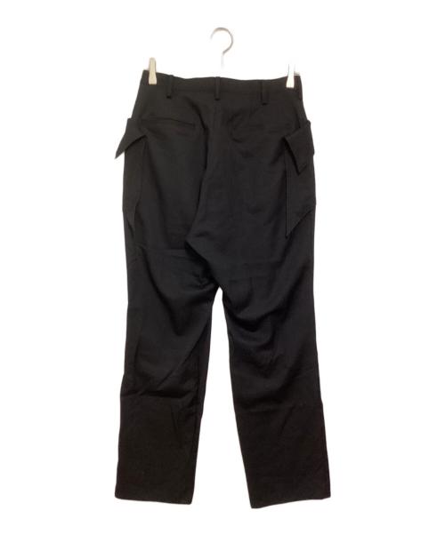 sulvam（サルバム）sulvam (サルバム) ストレートスラックス ブラック サイズ:Sの古着・服飾アイテム