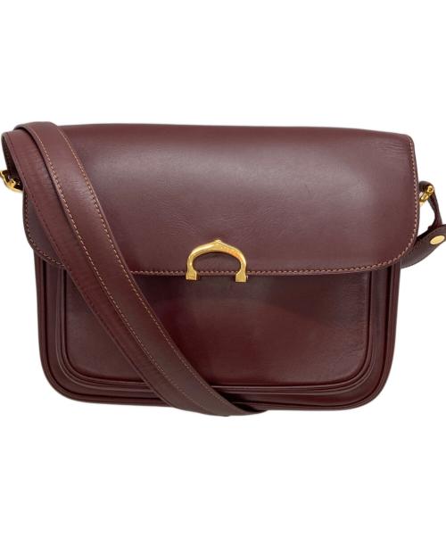Cartier（カルティエ）Cartier (カルティエ) ショルダーバッグ ボルドーの古着・服飾アイテム