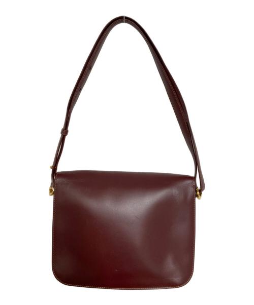 Cartier（カルティエ）Cartier (カルティエ) ショルダーバッグ ボルドーの古着・服飾アイテム
