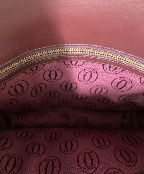 Cartier（カルティエ）Cartier (カルティエ) ショルダーバッグ ボルドーの古着・服飾アイテム
