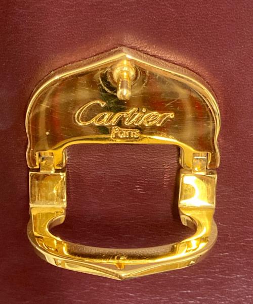 Cartier（カルティエ）Cartier (カルティエ) ショルダーバッグ ボルドーの古着・服飾アイテム