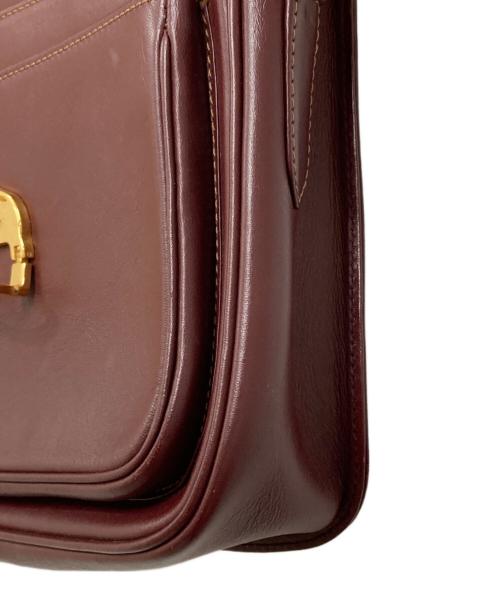 Cartier（カルティエ）Cartier (カルティエ) ショルダーバッグ ボルドーの古着・服飾アイテム
