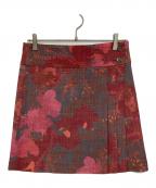 yohji yamamoto+noirヨウジヤマモトプリュスノアール）の古着「ラップミニスカート」｜ピンク