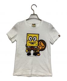 A BATHING APE×Sponge Bob（ア ベイシング エイプ×スポンジボブ）の古着「Sponge BOB×MILO TEE」｜ホワイト