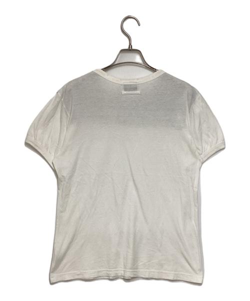 Jean Paul Gaultier homme（ジャンポールゴルチェオム）Jean Paul GAULTIER HOMME (ジャンポールゴルチェオム) 鉄道橋プリントTシャツ ホワイト×ブラック サイズ:Mの古着・服飾アイテム