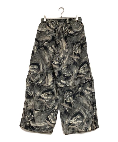 MAISON SPECIAL（メゾンスペシャル）MAISON SPECIAL (メゾンスペシャル) シアープリント2WAYワイドパンツ グレー サイズ:00の古着・服飾アイテム