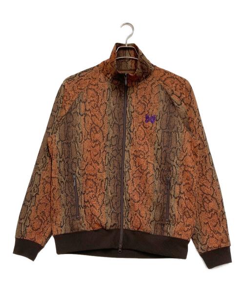Needles（ニードルズ）Needles (ニードルズ) 総柄トラックジャケット ブラウン サイズ:Mの古着・服飾アイテム