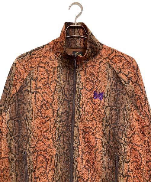 Needles（ニードルズ）Needles (ニードルズ) 総柄トラックジャケット ブラウン サイズ:Mの古着・服飾アイテム