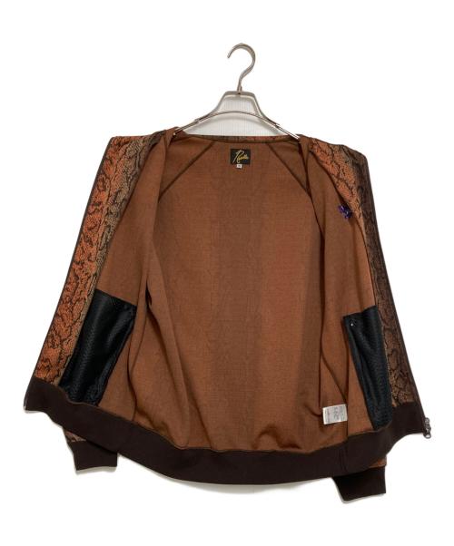 Needles（ニードルズ）Needles (ニードルズ) 総柄トラックジャケット ブラウン サイズ:Mの古着・服飾アイテム