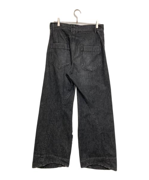 YUKI HASHIMOTO（ユウキハシモト）YUKI HASHIMOTO (ユウキハシモト) TWISTED JEANS ブラック サイズ:46の古着・服飾アイテム
