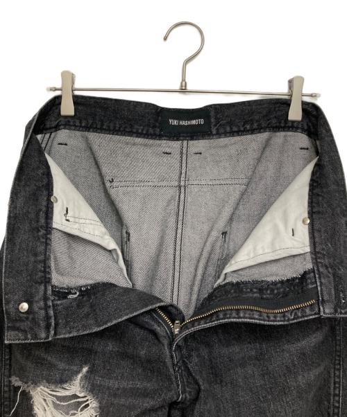 YUKI HASHIMOTO（ユウキハシモト）YUKI HASHIMOTO (ユウキハシモト) TWISTED JEANS ブラック サイズ:46の古着・服飾アイテム