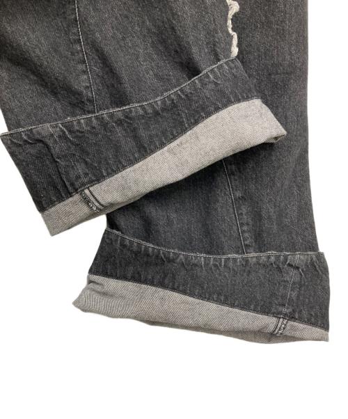 YUKI HASHIMOTO（ユウキハシモト）YUKI HASHIMOTO (ユウキハシモト) TWISTED JEANS ブラック サイズ:46の古着・服飾アイテム