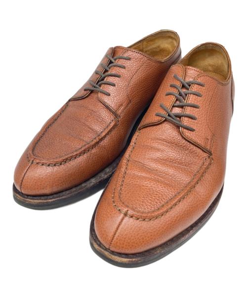 Jalan Sriwijaya（ジャランスリウァヤ）Jalan Sriwijaya (ジャランスリウァヤ) Uチップレザーシューズ ブラウン サイズ:7 1/2の古着・服飾アイテム