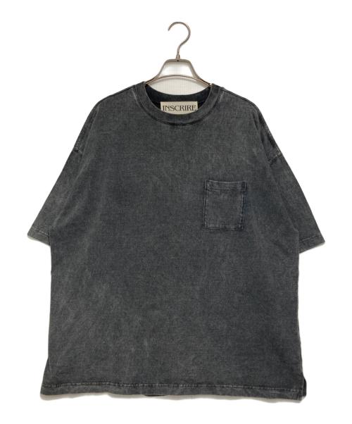 INSCRIRE（アンスクリア）INSCRIRE (アンスクリア) Bleach medium fit tee/ブリーチ Tシャツ グレー サイズ:表記無しの古着・服飾アイテム