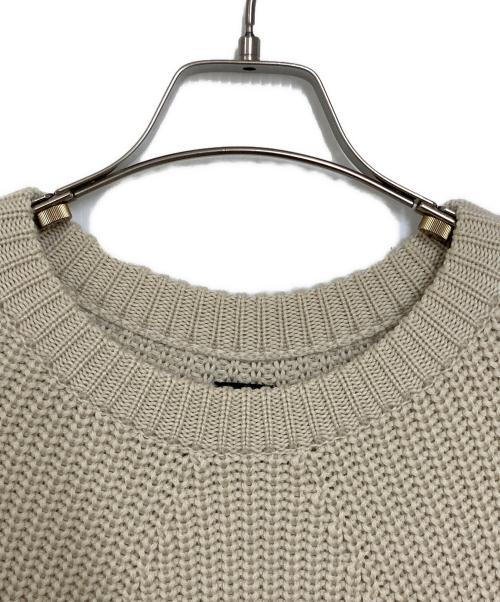 BATONER（バトナ―）BATONER (バトナ―) シグネチャークルーネックニット ベージュ サイズ:2の古着・服飾アイテム