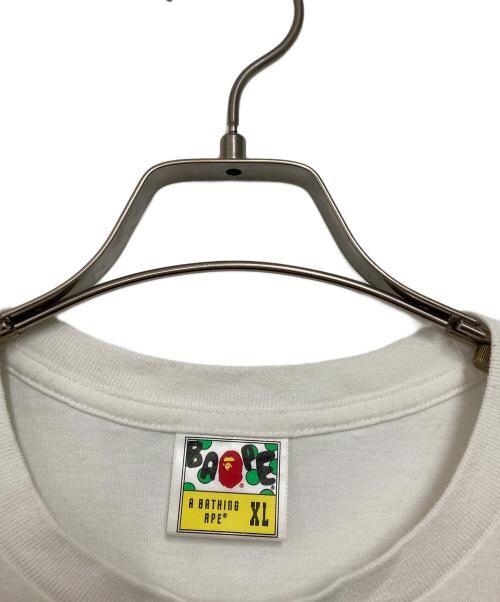 A BATHING APE（ア ベイシング エイプ）A BATHING APE (ア ベイシング エイプ) ワンポイントワッペンTシャツ ホワイト サイズ:XLの古着・服飾アイテム