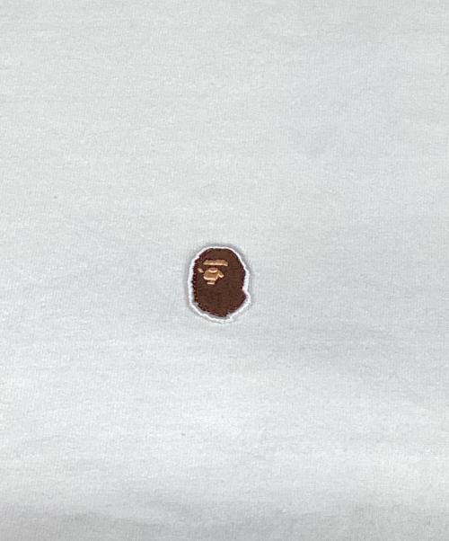 A BATHING APE（ア ベイシング エイプ）A BATHING APE (ア ベイシング エイプ) ワンポイントワッペンTシャツ ホワイト サイズ:XLの古着・服飾アイテム
