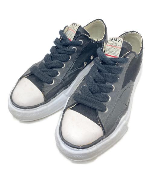 Maison MIHARA YASUHIRO（メゾン ミハラ ヤスヒロ）Maison MIHARA YASUHIRO (メゾン ミハラ ヤスヒロ) PETERSON ローカットキャンバススニーカー ブラック×ホワイト サイズ:43の古着・服飾アイテム