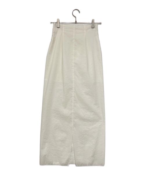 yo BIOTOP（ヨー ビオトープ）yo BIOTOP (ヨー ビオトープ) Sheer tight skirt アイボリーの古着・服飾アイテム
