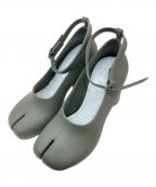 Maison Margielaメゾンマルジェラ）の古着「TABI STRAP HEEL PUMPS RUBBER」｜オリーブ