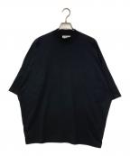 JIL SANDERジルサンダー）の古着「モックネック Tシャツ」｜ブラック