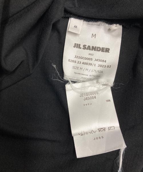 JIL SANDER（ジルサンダー）JIL SANDER (ジルサンダー) モックネック Tシャツ ブラック サイズ:Mの古着・服飾アイテム