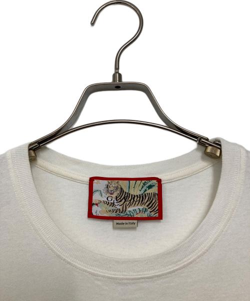 GUCCI（グッチ）GUCCI (グッチ) タイガープリントTシャツ ホワイト サイズ:Lの古着・服飾アイテム