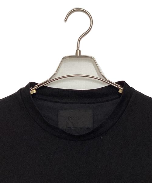 PRADA（プラダ）PRADA (プラダ) センター切替ボーダーL/Sカットソー ブラック サイズ:Sの古着・服飾アイテム