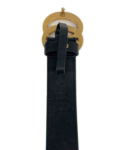 GUCCI（グッチ）GUCCI (グッチ) ダブルG スリムベルト ブラックの古着・服飾アイテム
