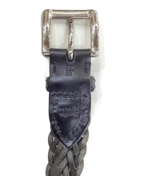 BEORMA（ベオーマ）BEORMA (ベオーマ) レザーメッシュベルト ブラック サイズ:36/90の古着・服飾アイテム