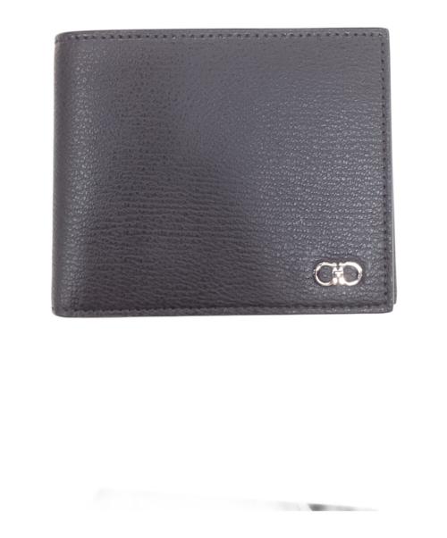 Salvatore Ferragamo（サルヴァトーレ フェラガモ）Salvatore Ferragamo (サルヴァトーレ フェラガモ) 2つ折り財布 ダークブラウンの古着・服飾アイテム