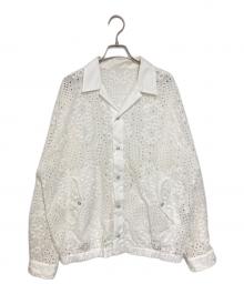 TOGA VIRILIS（トーガ ビリリース）の古着「LACE BLOUSON レースシャツ」｜ホワイト