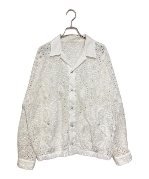 TOGA VIRILIS（トーガ ビリリース）TOGA VIRILIS (トーガ ビリリース) LACE BLOUSON レースシャツ ホワイト サイズ:46の古着・服飾アイテム