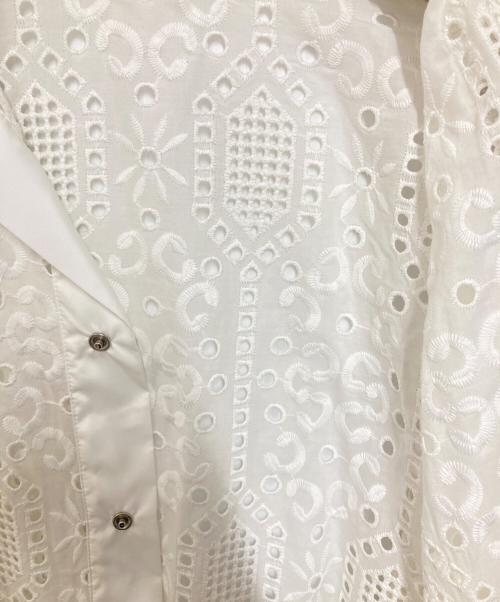 TOGA VIRILIS（トーガ ビリリース）TOGA VIRILIS (トーガ ビリリース) LACE BLOUSON レースシャツ ホワイト サイズ:46の古着・服飾アイテム