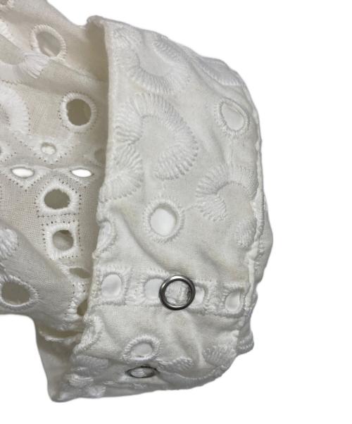 TOGA VIRILIS（トーガ ビリリース）TOGA VIRILIS (トーガ ビリリース) LACE BLOUSON レースシャツ ホワイト サイズ:46の古着・服飾アイテム