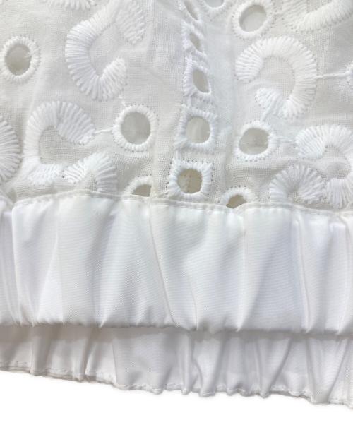 TOGA VIRILIS（トーガ ビリリース）TOGA VIRILIS (トーガ ビリリース) LACE BLOUSON レースシャツ ホワイト サイズ:46の古着・服飾アイテム