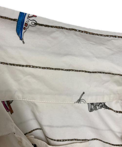 MARNI（マルニ）MARNI (マルニ) イラストプリント オープンカラーシャツ ホワイト サイズ:46の古着・服飾アイテム