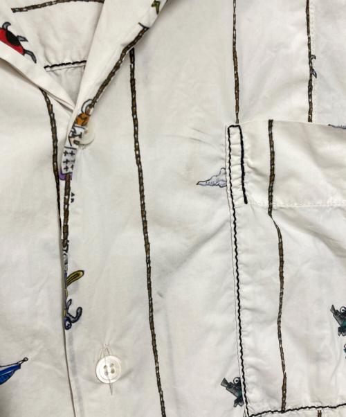 MARNI（マルニ）MARNI (マルニ) イラストプリント オープンカラーシャツ ホワイト サイズ:46の古着・服飾アイテム