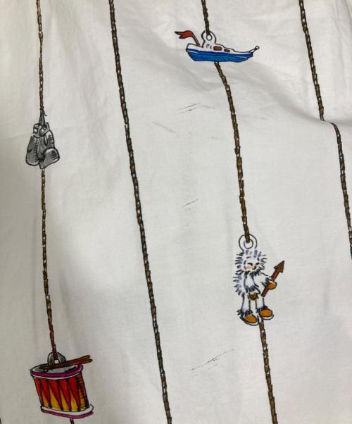 MARNI（マルニ）MARNI (マルニ) イラストプリント オープンカラーシャツ ホワイト サイズ:46の古着・服飾アイテム